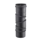 Coude orientable AISI316L peint noir épaisseur 0.5 mm d. 100