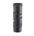 Coude orientable AISI316L peint noir épaisseur 0.5 mm d. 100