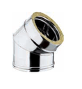 Coude 45° DP inox d. 130 [PD107-D130]