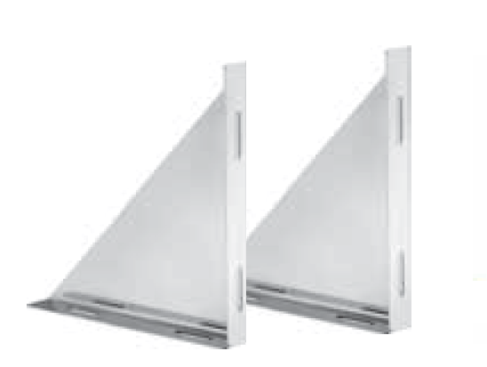 Paire d'équerres pour support mural inox d. 180 [PS18-D180]