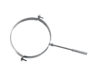 Collier mural avec cheville inox d. 160 [PS23T-D160]