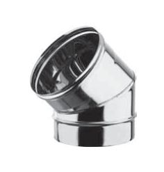 Coude 45° SP AISI316L épaisseur 0.6 mm d. 130 [PS606-D130]