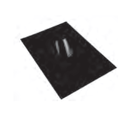 Solin pour toit incliné 35°-45° AISI316L peint noir d. 200 [PSN29B-D200]