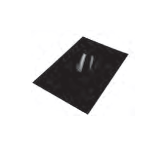 Solin pour toit incliné 10°-35° AISI316L peint noir d. 250 [PSN29-D250]