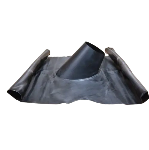 Solin pour toit incliné 10°-35° inox/plomb peint noir d. 150 [PSPN29-D150]