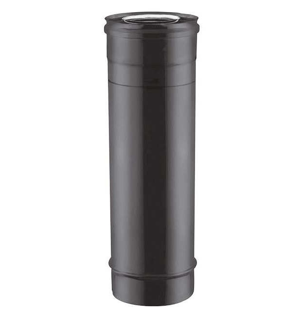 Élément droit 250 mm coaxial peint noir d. 80/125 [TCIN03-D085]