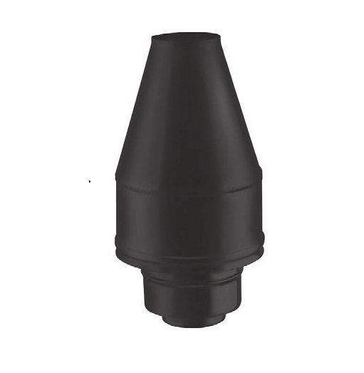 Terminal conique coaxial peint noir d. 100/150 [TCIN16-D100]