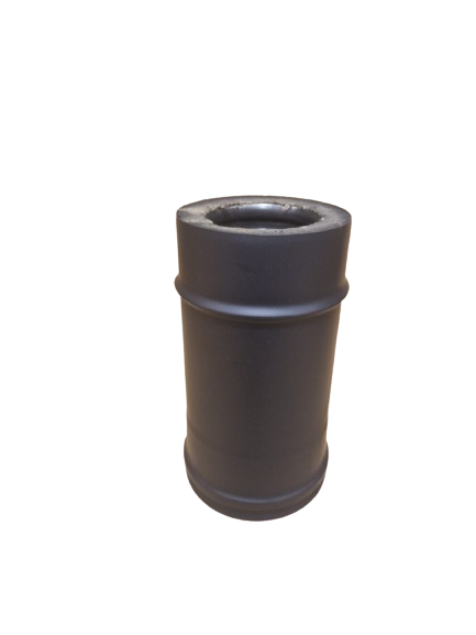 Élément droit 250 mm DP inox peint noir d. 100 [DPN105-D100]