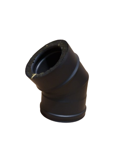 Coude 30° DP inox peint noir d. 150 [DPN109-D150]