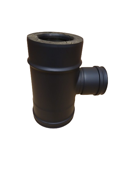 T 90° piquage SP femelle DP inox peint noir d. 130 [DPN112BF-D130]