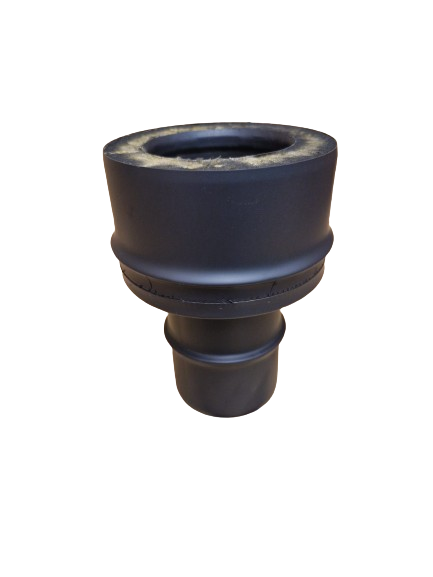 Adaptateur SP/DP inox peint noir d. 100 [DPN122-D100]