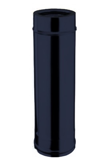 [DPN101-D100] Élément droit 1000 mm DP inox peint noir d. 100 [DPN101-D100]