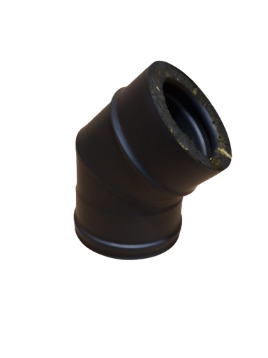 [DPN107-D100] Coude 45° DP inox peint noir d. 100 [DPN107-D100]