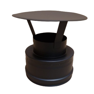 [DPN117-D200] Chapeau chinois DP inox peint noir d. 200 [DPN117-D200]