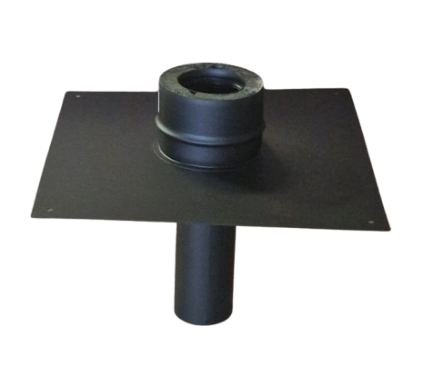 [DPN124C-D100] Plaque de rehausse DP inox peint noir d. 100 [DPN124C-D100]