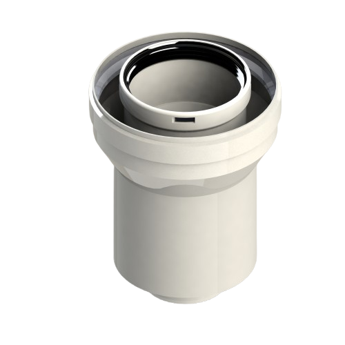 [G6810125AMPMHP1] Réduction PP/Acier blanc 60/100-80/125 [G6810125AMPMHP1]