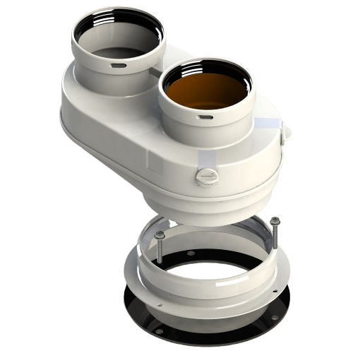 [G8ADBJK55] Adaptateur biflux PP compatible Junkers d. 080/080 [G8ADBJK55]