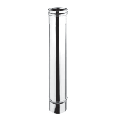 [PD101B-D100] Élément droit 2000 mm DP inox d. 100 [PD101B-D100]