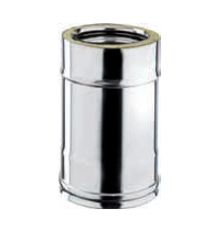 [PD104-D130] Élément droit 330 mm DP inox d. 130 [PD104-D130]