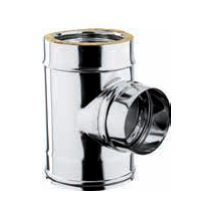 [PD112B-D130] T 90° piquage SP mâle DP inox d. 130 [PD112B-D130]