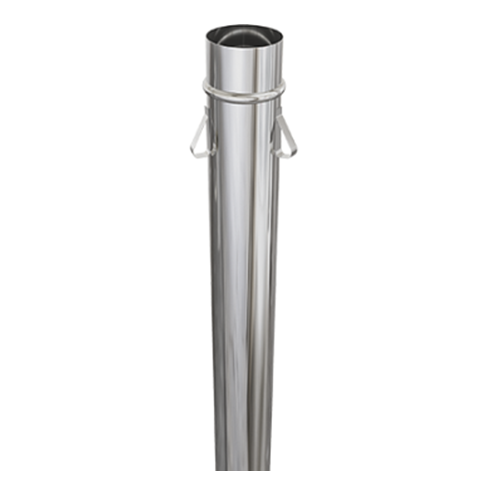 [PS01D-D100] Élément droit 1000 mm avec oreilles SP AISI316L épaisseur 0.5 mm d. 100 [PS01D-D100]