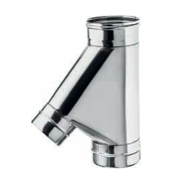 [PS09B-D160] T 135° réduit à 80 mâle SP AISI316L épaisseur 0.5 mm d. 160 [PS09B-D160]