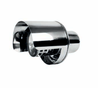 [PS15B-D100] Terminal horiz. anti-vent SP AISI316L épaisseur 0.5 mm d. 100 [PS15B-D100]