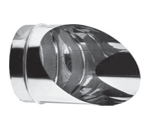 [PS45C-D160] Sortie sifflet avec grille SP AISI316L épaisseur 0.5 mm d. 160 [PS45C-D160]
