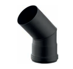 [PSN1206-D80] Coude 45° acier noir épaisseur 1.2 mm d. 080 [PSN1206-D80]