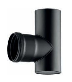 [PSN1207F-D100] T 90° acier noir épaisseur 1.2 mm d. 100 réd. 080f [PSN1207F-D100]