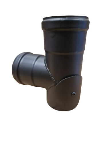 [PSN1210I-D100] T 90° avec inspection acier noir épaisseur 1.2 mm d. 100 [PSN1210I-D100]