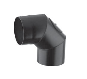 [PSN2005I-D160] Coude 90° avec inspection acier noir épaisseur 2 mm d. 160 [PSN2005I-D160]