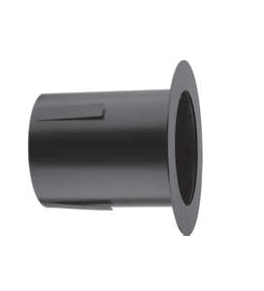 [PSN2035P-D130] Raccord mural acier noir épaisseur 2 mm d. 130 [PSN2035P-D130]