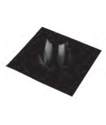 [PSN28-D250] Solin pour toit plat AISI316L peint noir d. 250 [PSN28-D250]