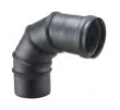 [PSN31-D100] Coude orientable AISI316L peint noir épaisseur 0.5 mm d. 100 [PSN31-D100]