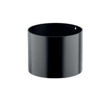 [PSN37-D100] Manchon M/M AISI316L peint noir épaisseur 0.5 mm d. 100 [PSN37-D100]