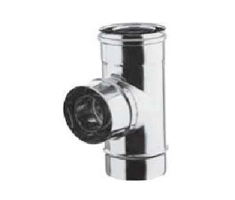 [TCII06-D130/200] T90° avec débouchure concentrique d. 080/125 d. 130/200 [TCII06-D130/200]