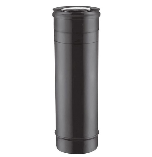 [TCIN03-D080] Élément droit 250 mm coaxial peint noir d. 80/130 [TCIN03-D080]