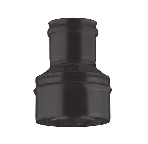 [TCIN20-D080] Raccord pour terminal de fermeture coaxial peint noir 080/130 [TCIN20-D080]