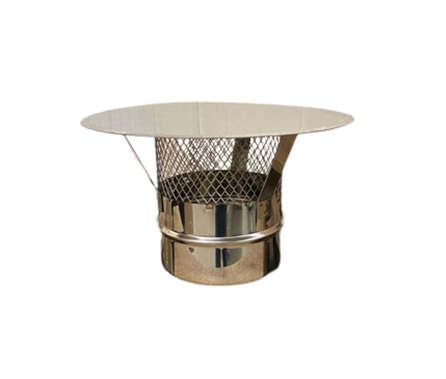 [PS13R-D160] Chapeau chinois avec grille anti-oiseaux AISI316L épaisseur 0.5 mm d. 160 [PS13R-D160]