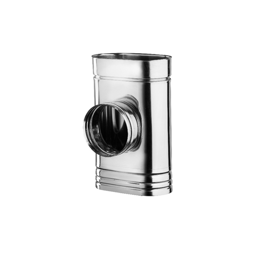 [MPIOF014160] T 90° réduit à 80 mâle ovale AISI316L épaisseur 0.5 mm d. 160 [MPIOF014160]