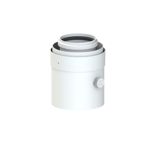 [NCC16-D60b] Évacuation condensat pp/alu blanc 60/100 [NCC16-D60]