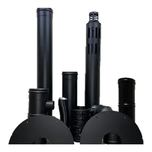 [KBM080NT] Kit Biomass concentrique inox noir d. 80/125 [KBM080NT]