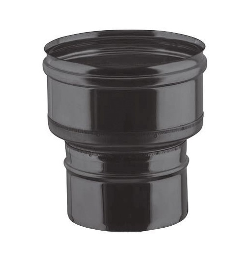 [TCIN15-D080] Augmentation coaxial peint noir d. 80/130 à d. 100/150 [TCIN15-D080]