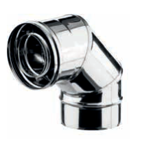 [TCII11-D100/150] Coude 90° coaxial d. 100/150 [TCII11-D100/150]